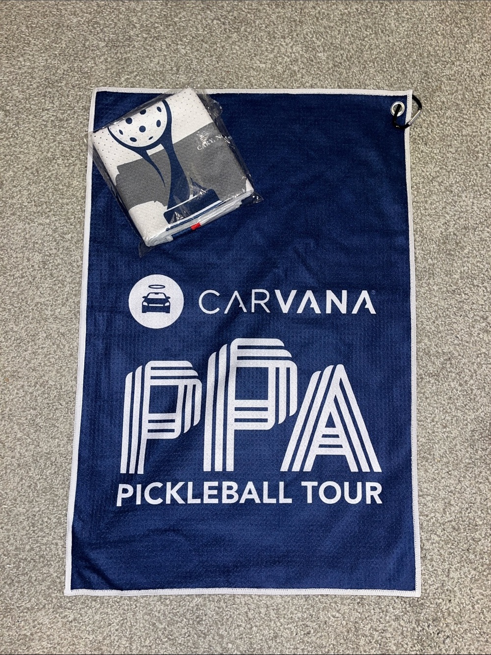 Blue PPA Pickleball Tour Carvana Pickleball Rally Terry Towel 24” x 16” +FREE